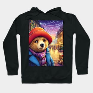 Charm and Cheer: Festive Paddington Bear Christmas Art Prints for a Whimsical Holiday Celebration! Hoodie